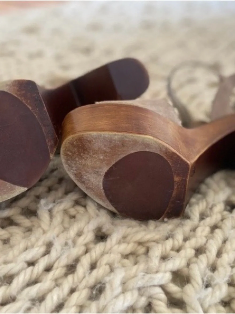 Steve Madden chunky wooden